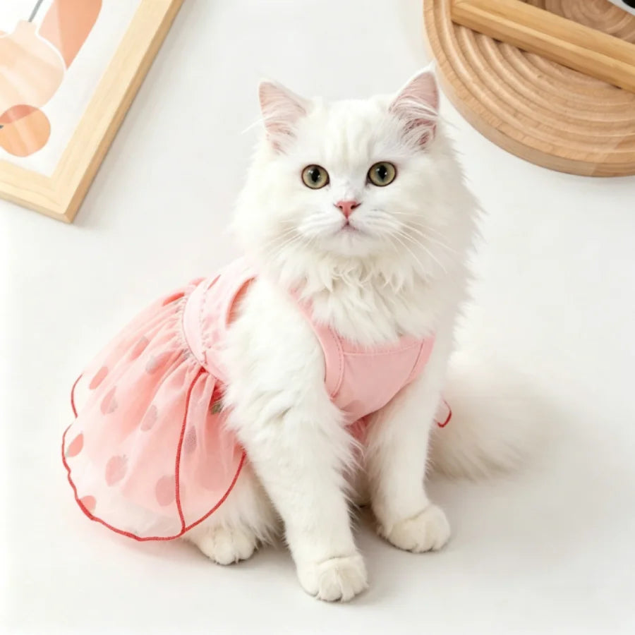 1PC Cute Pet Dog Dress for Small Dogs Thin Puppy Princess Skirt Dog Summer Clothes Chihuahua York Clothing Pet Supplies