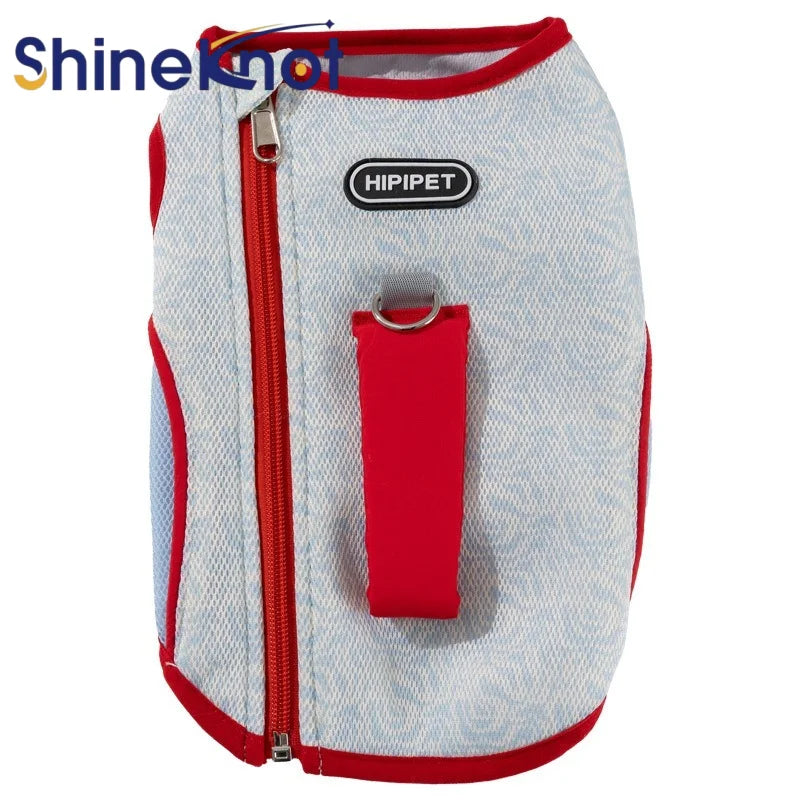 SHINEKNOT Summer Pet Clothing Large Dog Golden Fur Contrasting Color Outdoor Cooling And Cooling Clothes Summer Big Dog Vest
