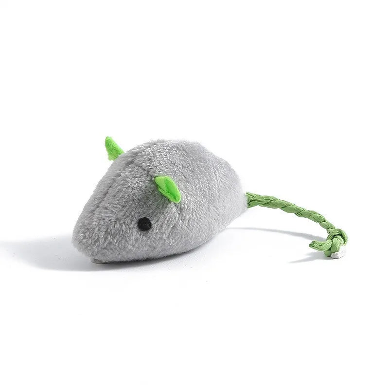 3-200 Pcs Rattle Cat Mouse Toys Also Prefilled Catnip Faux Fur Cat Toys Interactive Cat Game Catnip Toys for Cats Pet Products